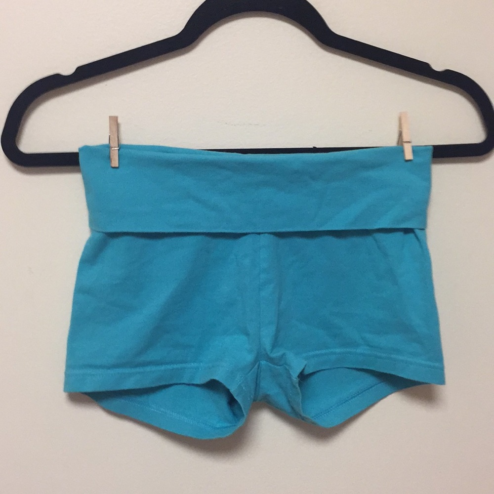 Blue gym shorts